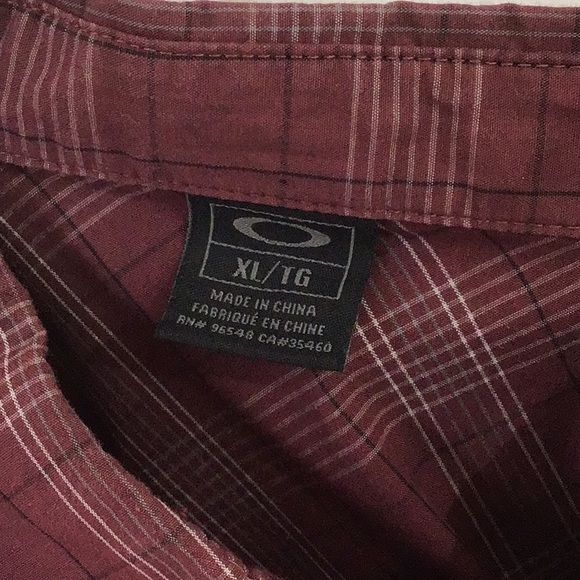 Oakley button down plaid shirt - Picture 2 of 6